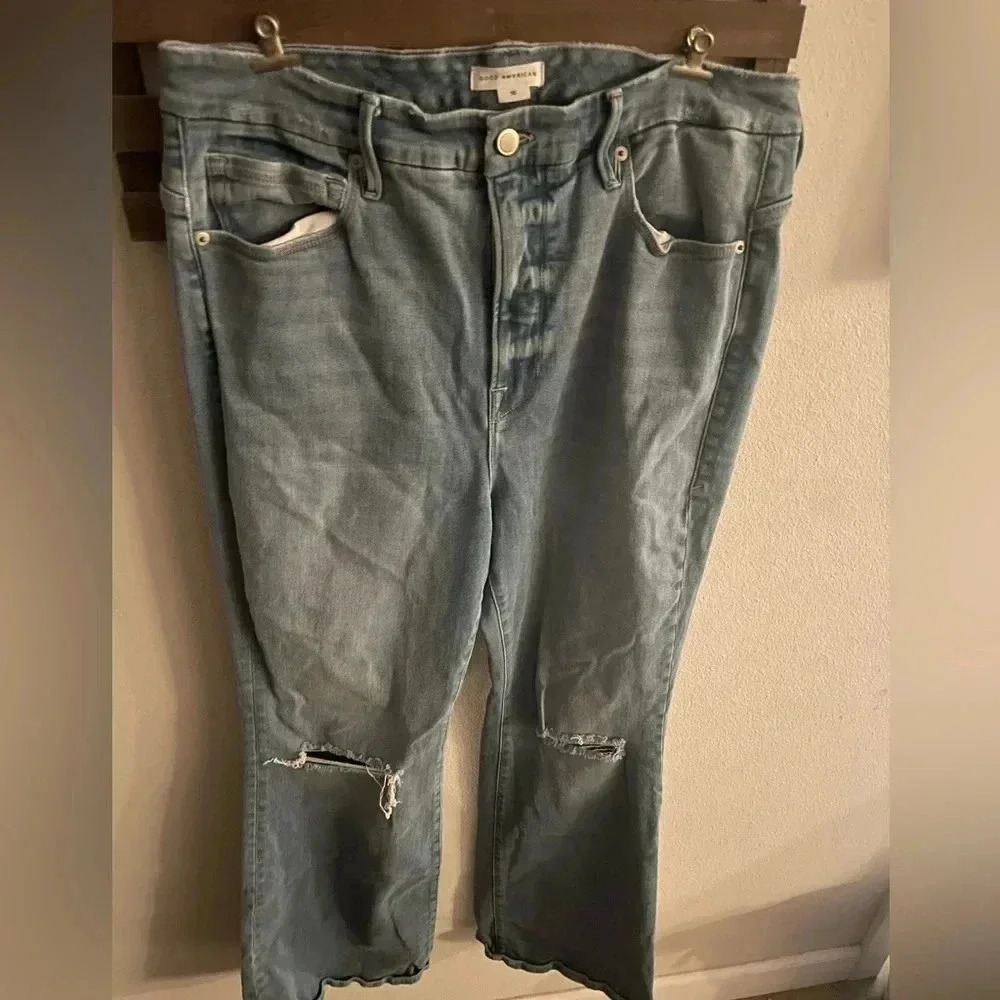 Good american‎ women's distressed jeans size 16